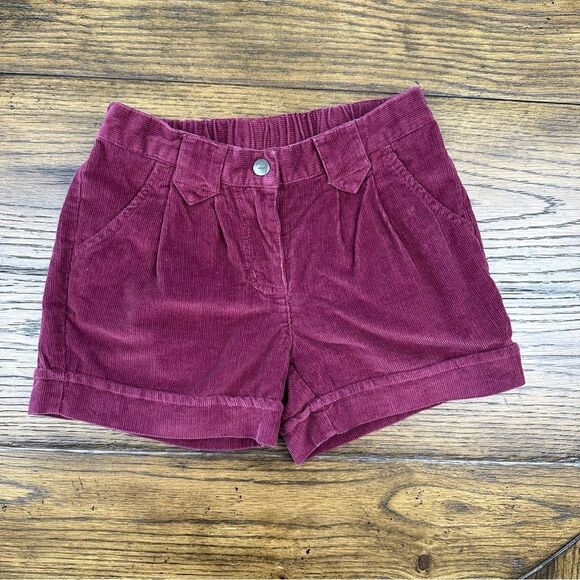 Hanna Andersson Burgundy Cord Shorts - Picture 1 of 3